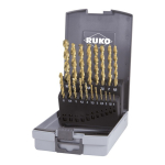 Twist drill set DIN 338 TL 1-10 mm HSS TiN 19-piece Ruko 258214TRO