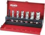 Core drill set 7-piece, L=30 mm HSS Ruko 108820 Weldon