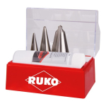 Plaatmetaal boorset Maat 1, 2, 3 HSS 4-delig Ruko 101009