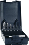 Gewindebohrerbitsatz 6tlg.HSSG M3/M4/M5/M6/M8/M10 i.Kunststoff-Box