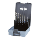 Machinetapset 7-delig, M 3-M 12 DIN 371/376-35° Ruko 245058RO