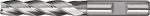 End mill type N Ø 6 mm, HSS-Co8, 4 cutting edges long Promat 866376