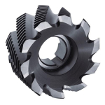 End milling cutter DIN 1880 type HR Ø 50 mm, HSS-E Co5 TiCN 8 cutting edges Promat 866650