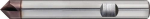 Universalentgratfräser 4 Schneiden Ø 8 mm VHM Alcrona-beschichtet, Promat 866637