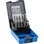 HSS-Frässtift-Satz 81 Z3 HSS Zahnung 3 Schaft Ø 6 mm, 10 teilig Pferd