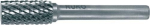 Hardmetalen braamvorm A 3,0 mm hardmetaal zonder vlakvertanding Ruko 116046
