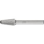Hardmetalen stiftfrees KEL 1020/6 Z3 PLUS Ø 10 mm x L 20 mm Schacht Ø 6 mm Ronde kegelvorm, paard