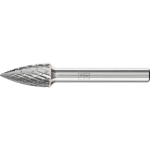Carbide burr SPG 1020/6 Z3 PLUS Ø 10 mm x L 20 mm Shank Ø 6 mm Pointed arch shape, horse