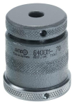 Schroefkrik, platte steun Maat 62, H 52-62 mm, met magnetische voet AMF 6400M