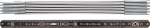 Lichtmetalen schakelweegschaal 2 m., zwart/geanodiseerd BMI 620 MFS