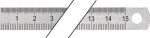 Steel scale 150 mm, 13x0.5 mm Promat 858760