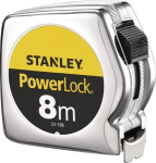 Taschenrollbandmaß mit Feststeller 25,0 mm x 8 m, Haken ohne Loch Stanley Powerlock 1-33-198