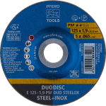 Combinatieschijf E 125-1,9 PSF DUO SteelOX Pferd Duodisc
