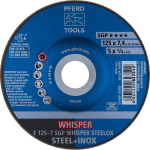 Opruwschijf E 125-7 SGP WHISPER SteelOX Pferd