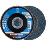 Conical flap disc PFC 125 Z40 SG POWER STEELOX Pferd Polifan