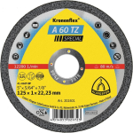 Trennscheibe 125x1x22,23 mm, gerade A 60 TZ Special Klingspor Kronenflex