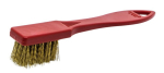 Bougieborstels rood 155x22 mm 4x5/6rhg messing
