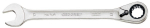 Ratelringsleutel, haaks SW19 mm L250 mm omkeerbaar Gedore 7 UR 19