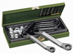 Double ratchet ring spanner 6x7 mm, angled shape Proxxon 23201, Speeder