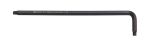 Hex key L-wrench long TX 366 RZ T40x210x43 mm black oxidised Wiha 31243