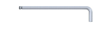Hexagon socket screwdriver, long 369RZ 1/4" (ball head chrome-plated Wiha 24307