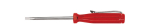 Kleine schroevendraaier met sleuf 500 3,0x80 mm rood Wiha 01539