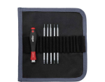 Interchangeable blade set System 4 270 6 pcs. in roll-up bag Wiha 00616