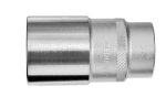 Contactdoos, lang 1/2" SW34x82 mm 12-kantig Gedore D 19 L 34