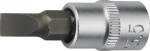 Socket spanner insert 1/4", 4 mm for slotted screws Promat 821023