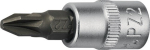 Dopsleutel inzetmaat 2 PZ 1/4" Promat 821032