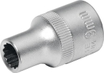 Steckschlüsseleinsatz Gr.21 mm 1/2" 12KT für 4KT-Antrieb Promat 821261