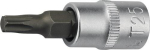 Dopsleutel inzet SW T20 1/4" interne Torx Promat 821052