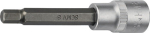Steeksleutel inzetstuk SW8 mm, 1/2" f. Binnenzeskant Promat 821376