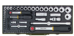 Socket spanner set 1/4" & 1/2" ratchet, 56 pcs. Proxxon 23040