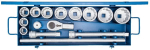 Dopsleutelset 1" SW36-80 mm 12-kant, 15-delig Gedore D 21 EMU-10