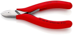 Electronic side cutter facet 115 mm, polished head, with spring Knipex 77 01 115