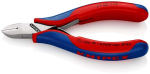 Elektronikseitenschneider kl. Facette 115 mm, Kopf poliert, m. Feder, MK-Griff Knipex 77 02 115