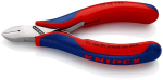 Electronic side cutter facet 115 mm, polished, with spring, MK handle Knipex 77 12 115