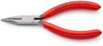 Flachrundzange mit Schneide gerade 125 mm, Kopf poliert Knipex 25 01 125