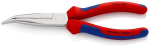 Flachrundzange mit Schneide gebogen 200 mm, verchromt, MK-Griff Knipex 26 25 200
