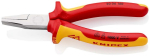 Flat nose pliers short/flat jaws VDE 160 mm, chrome-plated, MK handle Knipex 20 06 160