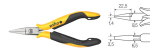 Flat nose pliers Professional ESD Z 38 0 04 120 mm flat short jaws Wiha 26806 SB