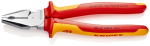 Combinatietang VDE 225 mm, verchroomd, MK-handgreep Knipex 02 06 225