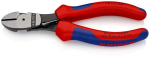 Kraftseitenschneider 160 mm, atramentiert, m. Feder, MK-Griff Knipex 74 12 160