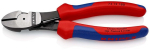 Krachtige zijkniptang 180 mm, geatramenteerd, met veer, MK handvat Knipex 74 12 180