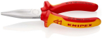 Platbek tang met lange neus VDE 160 mm, verchroomd, MK-handgreep Knipex 30 16 160