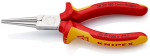 Long nose pliers round jaws VDE 160 mm, chrome-plated, MK handle Knipex 30 36 160