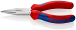 Long nose pliers flat/round jaws 140 mm, chrome-plated, MK handle Knipex 30 25 140