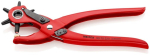 Revolver punch pliers 220 mm, burnished, red Knipex 90 70 220