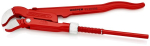 Corner pipe wrench S-jaw 245 mm, 1/2", red powder-coated Knipex 83 30 005